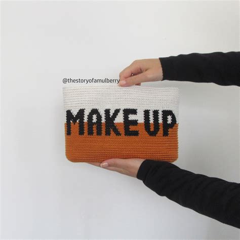 Make up Crochet Bag Pattern /crochet Cosmetic Pouch Pattern /tapestry Crochet Pattern / Modern ...