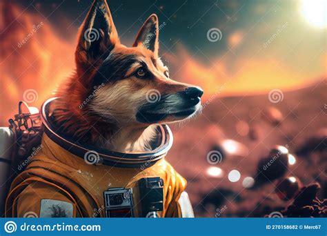 Viaje Interestelar De Perros En Traje Astronauta Espacio Cosmos Ai