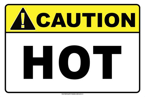 Aluminum Sign CAUTION Hot Surface type 2 – Visual Safety Systems L.L.C.