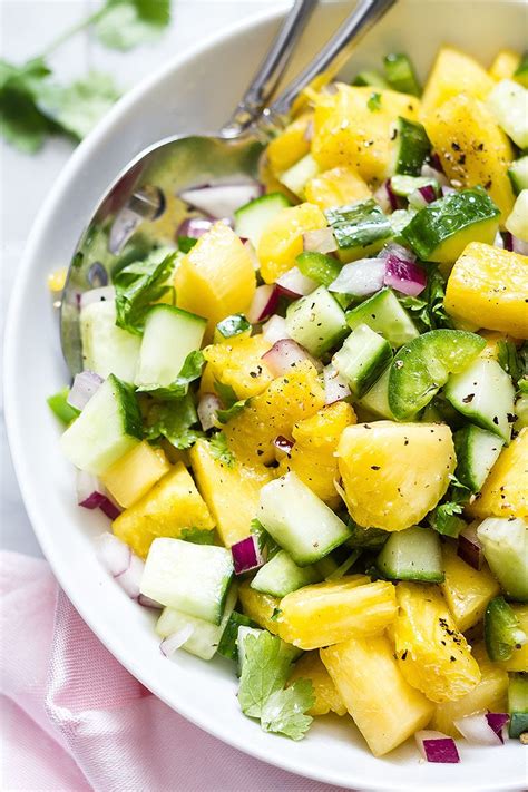 Pineapple Cucumber Jalapeño Salad Recipe — Eatwell101