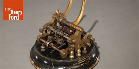 Patent Model Of Edisons Printing Telegraph Improvement 1873 The