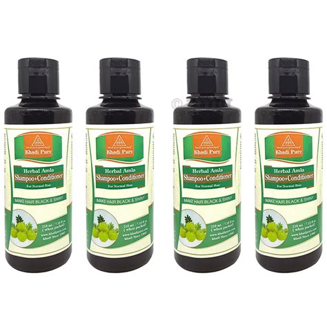 Khadi Pure Herbal Amla Shampoo Conditoner 210ml Each Buy Combo Pack