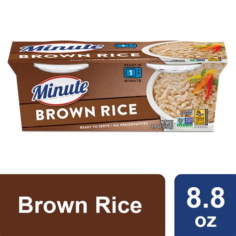 Minute Ready To Serve Brown Rice Quick Easy Rice Cups Oz Ct