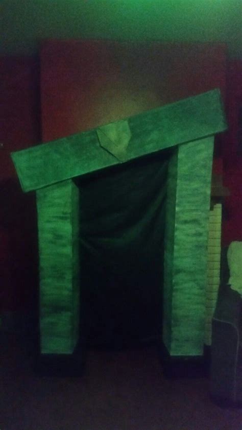 Beetlejuice Fireplace Dollar Store DIY for Tim Burton Bash