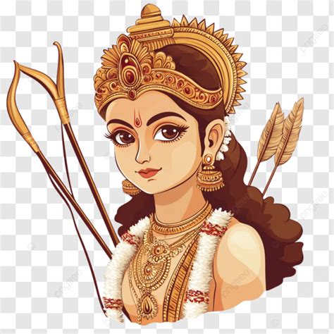 Lord Rama Clipart Hindu Goddess White Backdrop Lord Rama Clipart Hindu