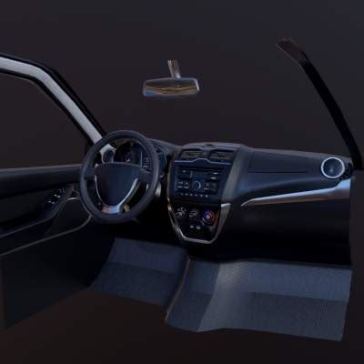 Lada Granta FL Interior - 3D Model by Stan_sky