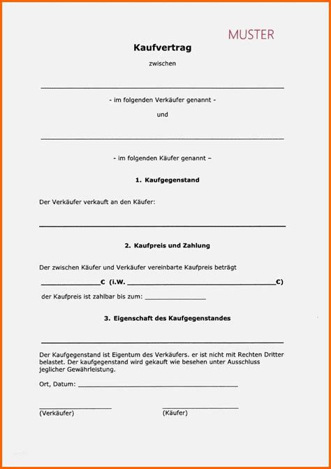 Kaufvertrag Auto Privat Gekauft Wie Gesehen Muster Kostenlos
