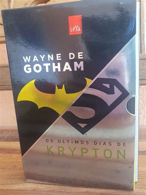 Caixa de Livros Leya Wayne de Gotham e Os Últimos Dias de Krypton