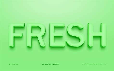 Efecto De Texto Psd D Premium Editable Archivo Psd Premium