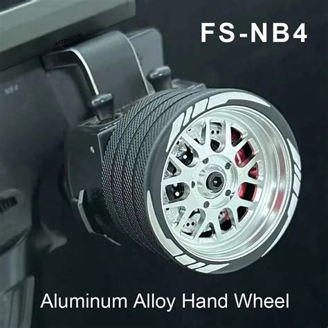 Aluminum Alloy Rc Hand Wheel With Brake Disc Remote Control Steering