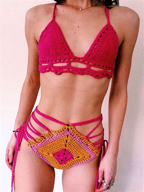 Custom The Wildflower Bottoms Crochet Bikini Crochet Bikini Bottoms