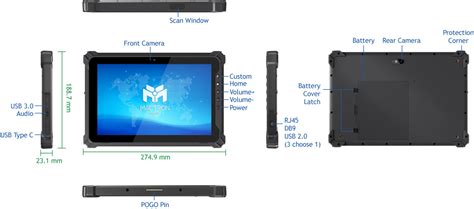 10 1 Automation Rugged Android Mobile Tablet PC MAA1013 MACTRON