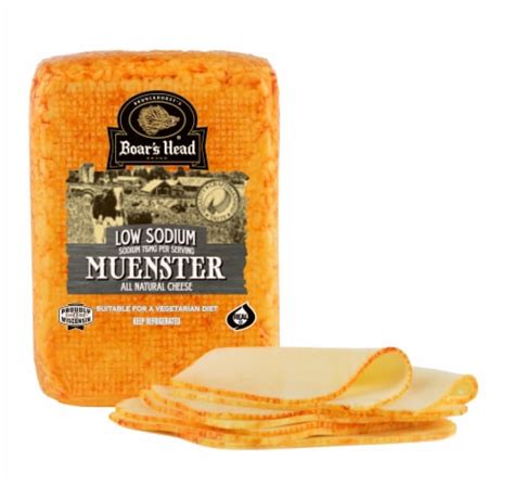 Boar S Head Low Sodium Muenster Cheese 1 Lb Ralphs