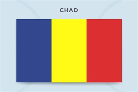 Premium Vector Chad National Flag Design Template