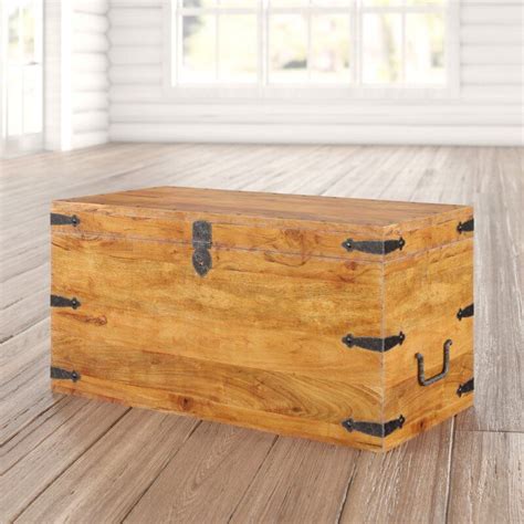 Balic Solid Wood Coffee Table With Storage Coffee Table Trunk Solid