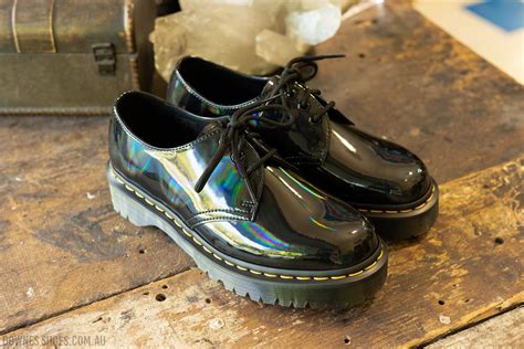 1461 Bex Black Iridescent Rainbow 3 Eye Shoe — Downes