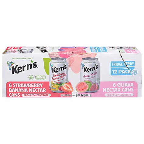 Kern S Nectar Strawberry Banana Guava 12 Pack 12 Ea Hispanic