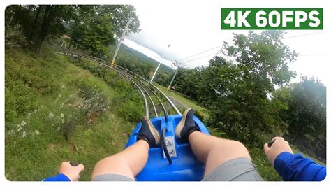 Mountain Coaster At Camelback On Ride 4K POV 60fps Camelback Resort