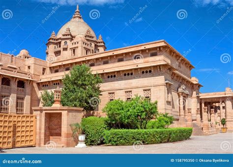 Umaid Bhawan Palace Hotel in Jodhpur Stock Photo - Image of hotel ...