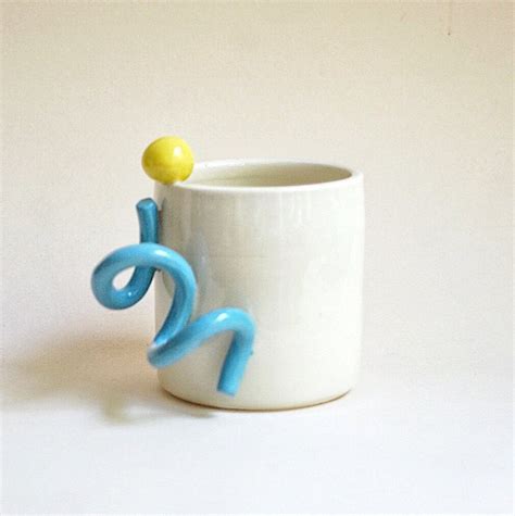 Squiggle And Ball Ceramic Handmade Mug Etsy Mugs Handmade Squiggles