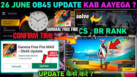 Time Ob45 New Update Free Fire Full Details FF Max New Ob44