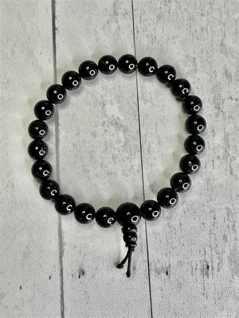 Black Tourmaline Power Bracelets Mm Mama Moon Rocks