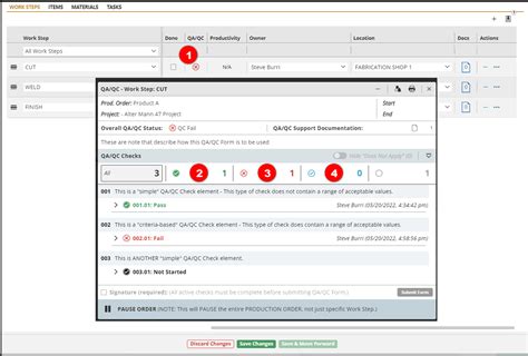 Qaqc Forms Manufacton Support