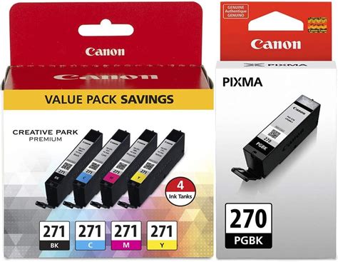 Amazon Canon PGI 270 Pigment Black Ink Tank CLI 271 CMYK Ink Tank