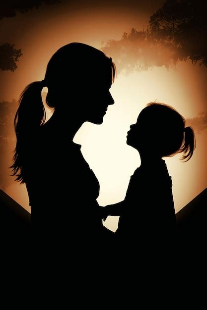 Images de Silhouette Mere Enfant Téléchargement gratuit sur Freepik