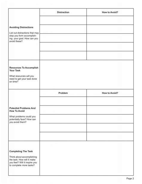 Adhd Focus Plan Worksheet Pdf