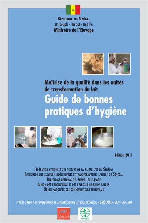 Guide De Bonnes Pratiques D Hygiène Dans Les Unités De Transformation Du Lait Gret