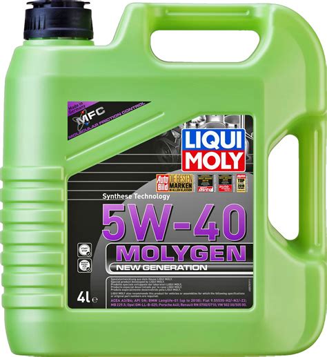 OLEJ LIQUI MOLY 5W40 MOLYGEN NEW GENERATION 4L 4100420085789 za 238 ...