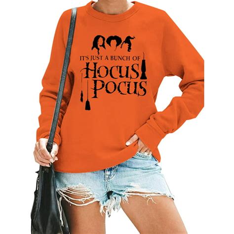 Mousya Its Just A Bunch Of Hocus Pocus T Shirt Women Halloween