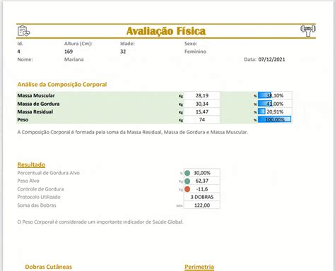 Tutorial da Planilha de Avaliação Física YouTube