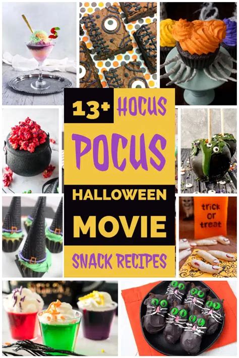 Hocus Pocus Halloween Movie Snack Recipes Roundups