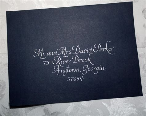 Calligraphy Wedding Envelope Addressing ITALICS Envelope Etsy