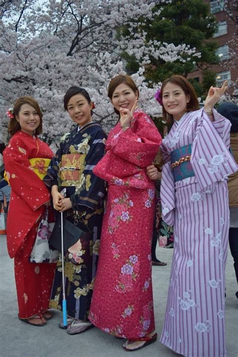 Lovely Japanese Girls During Hanami Festival At Asakusa Thanks To Jay