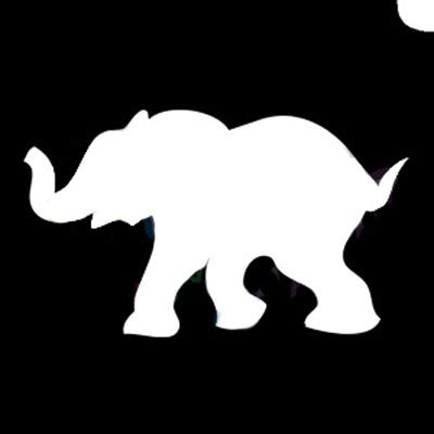 Free Elephant Stencil, Download Free Elephant Stencil png images, Free ...