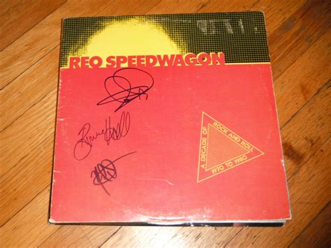 Reo Speedwagon Group Signed A Decade Of Rock And Roll Vinyl Album