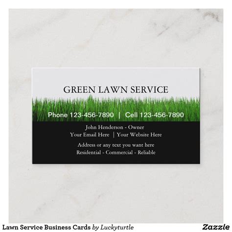 Lawn Service Business Cards - BusinessCards