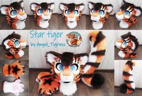 Star Tiger Fursuit Partial Angel Tigress Fursuit Studio