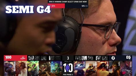 100 Vs EG Game 4 Semi Finals S12 LCS Summer 2022 100 Thieves Vs