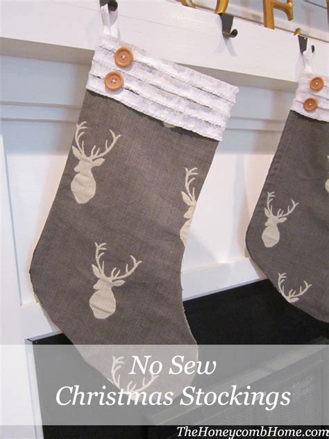 No Sew Christmas Stocking