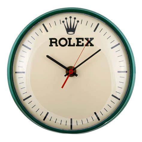 Rolex Metal Wall Clock Circa 1960s At 1stdibs Rolex Tennis Clock Vintage Rolex Wall Clock