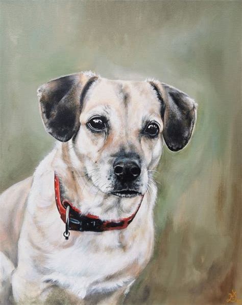 Bild Hund Portrait Malerei Von Heike Deininger Kunstnet