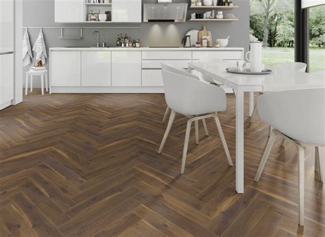 Coffee Oak Herringbone Lignum Fusion Premium Brit Floors