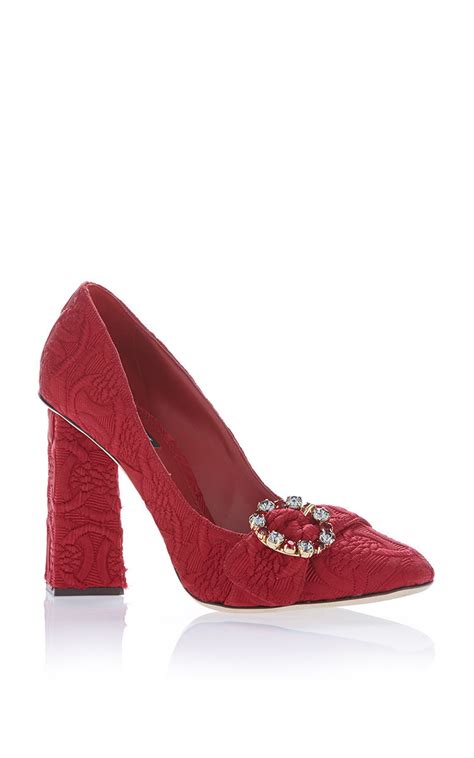 Dolce And Gabbana Jacquard Pumps Modesens