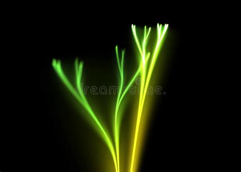 Fractal Shining Sprout Stock Illustration Illustration Of Vegetative