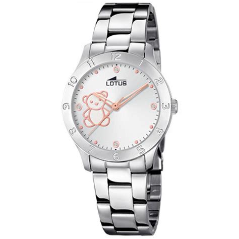 Montre Lotus Junior Quartz Acier Ourson Fille Sur Bijourama