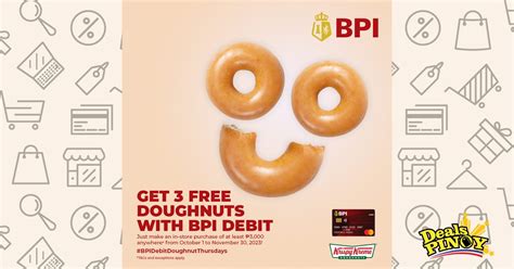 Krispy Kreme FREE Doughnuts BPI Promo Deals Pinoy